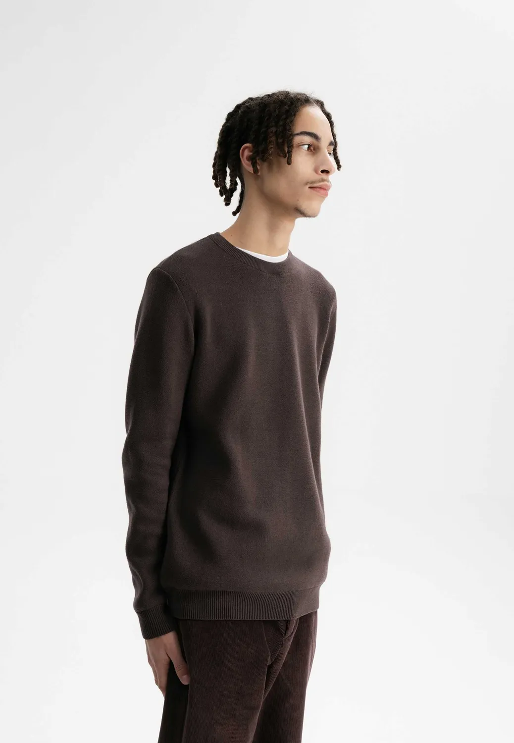 MELA MANAV Jacquard Strickpullover navy Größe M Baumwolle