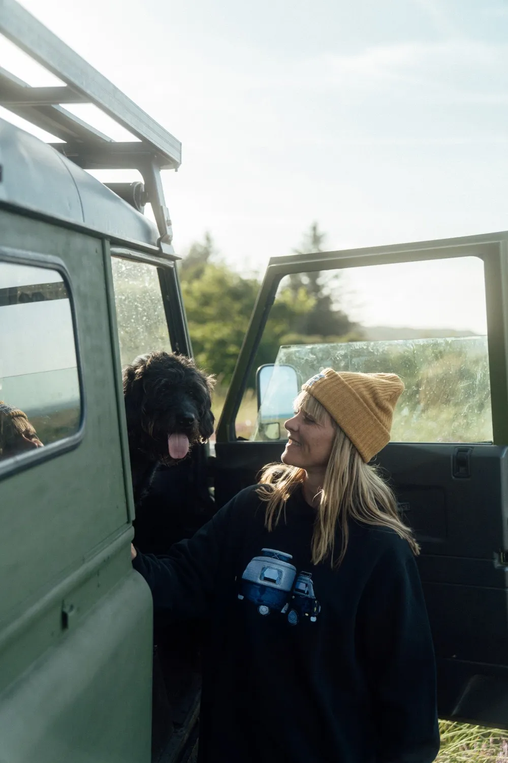 LAKOR Ocean Camper Hoodie Moonless Night Bio-Baumwolle