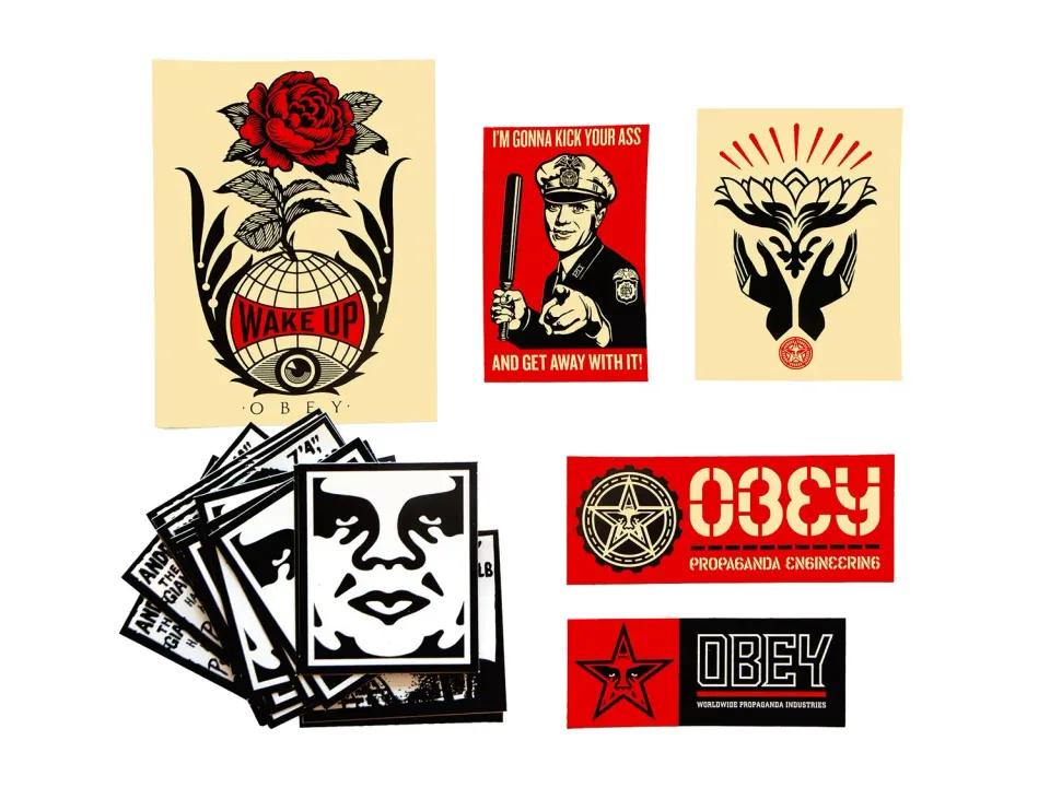 Obey Sticker Pack 1 Aufkleber 25 Stück farbig sortiert