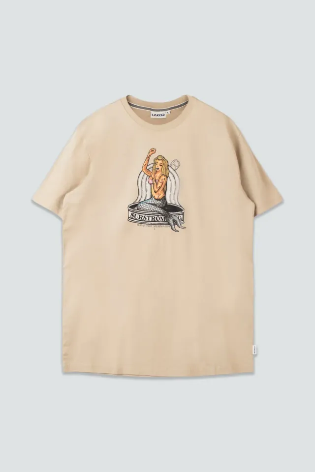 LAKOR Tinned Mermaid T-Shirt White Pepper Bio
