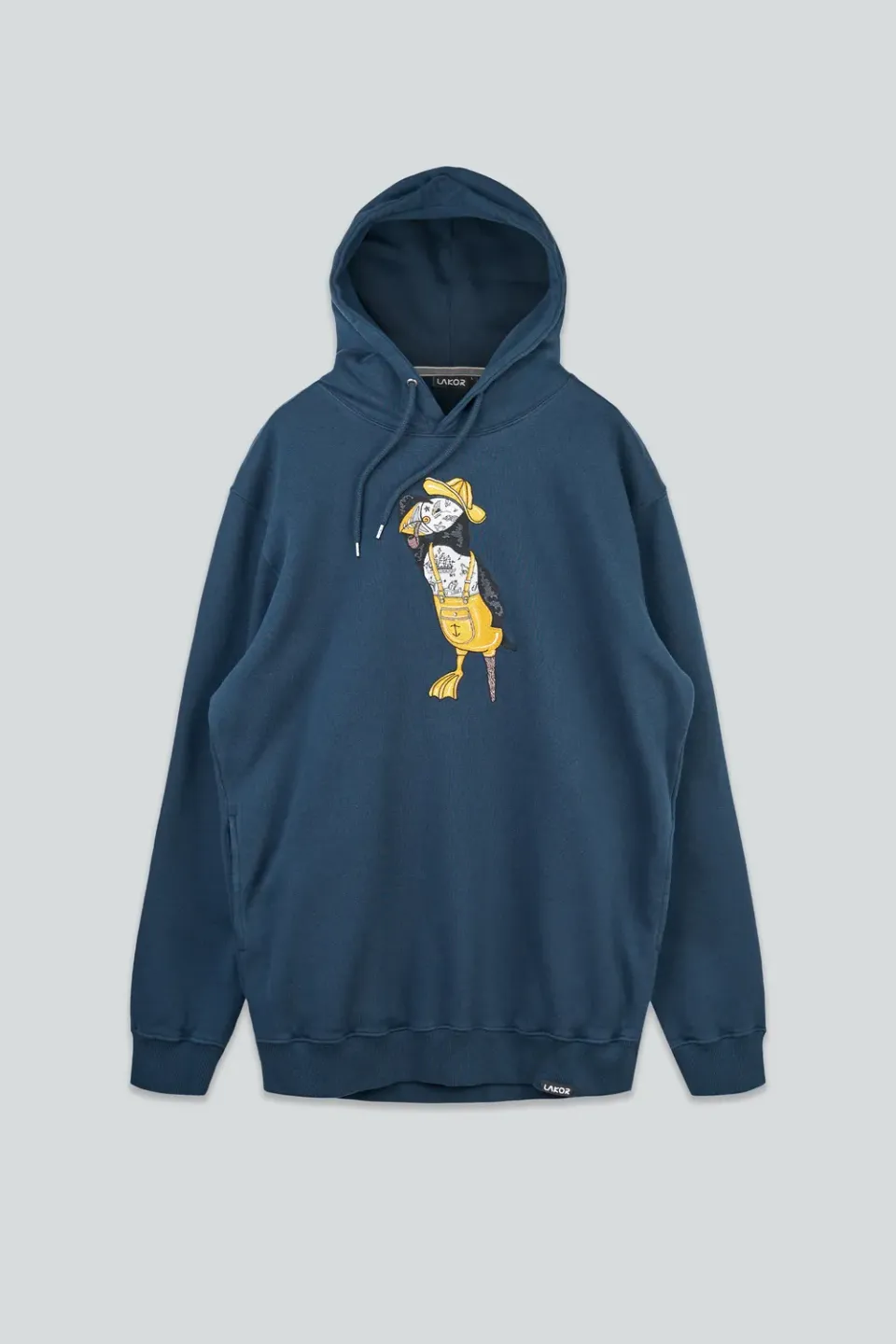 LAKOR Sea Parrot Hoodie Blueberry Bio-Baumwolle