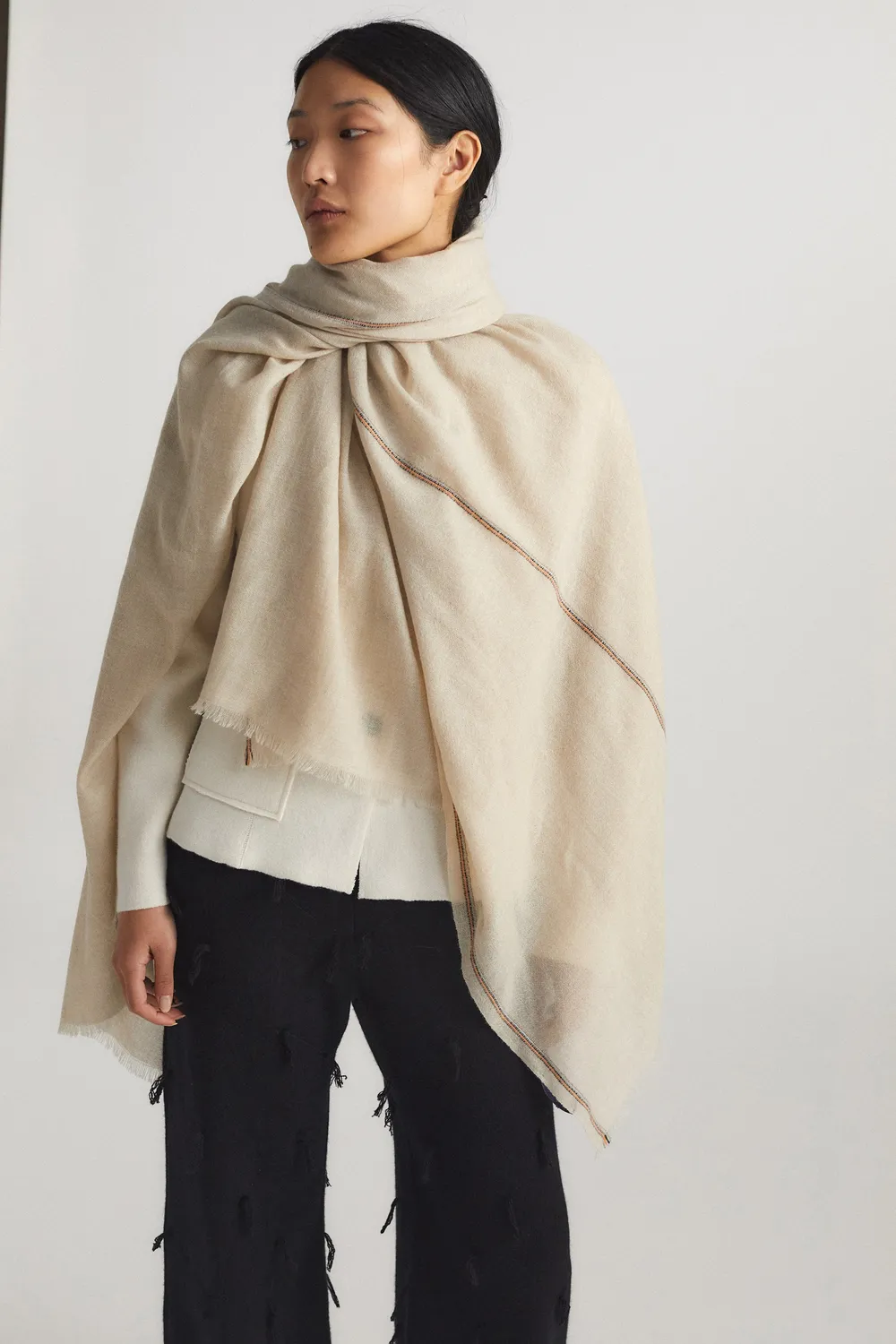 Oyuna Komo Wrap Beige gestreift