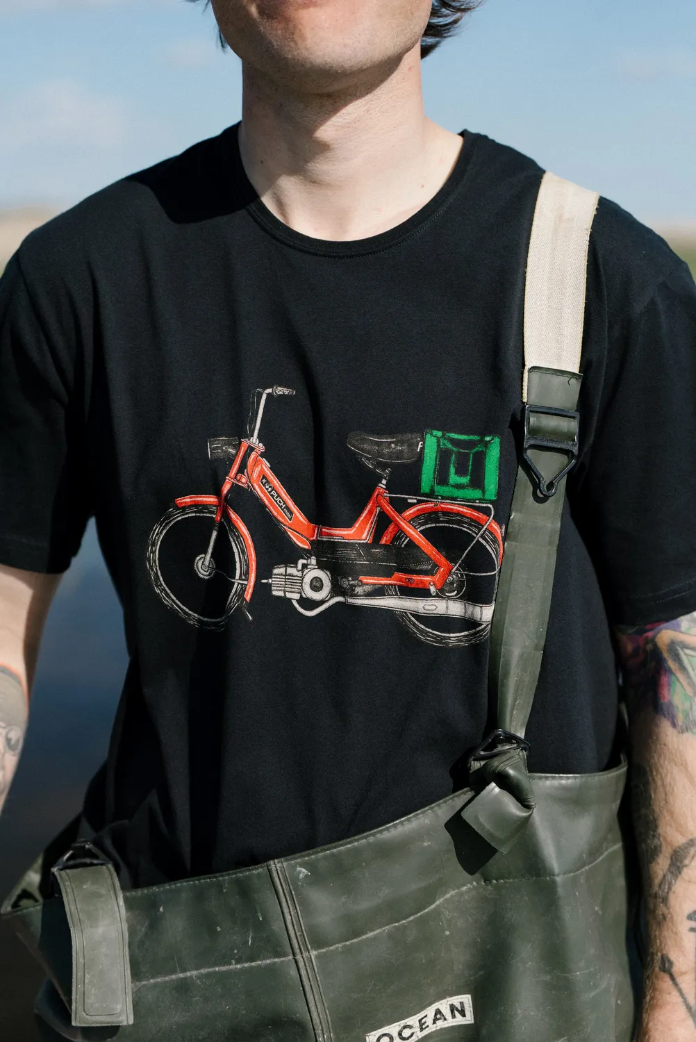 LAKOR Red Maxi T-Shirt Moonless Night Bio