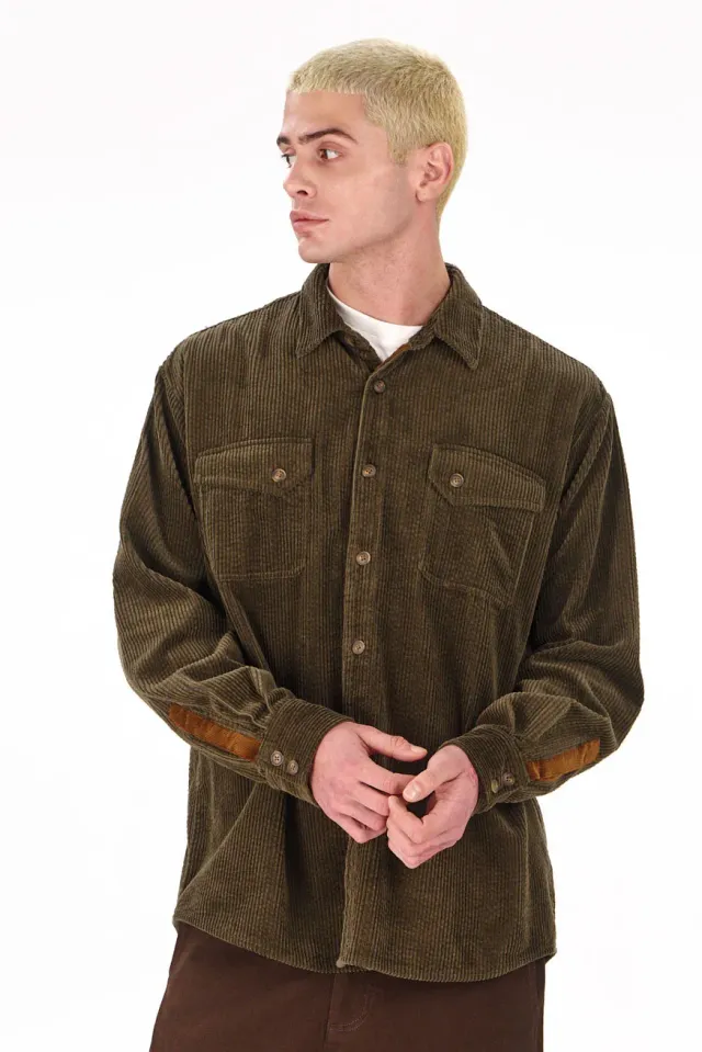 Komodo Karda Overshirt Khaki Herren Cord