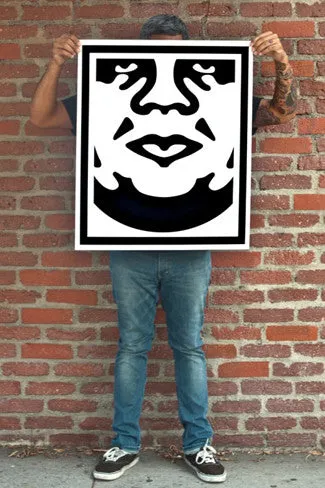 Obey 3-Face White Lithografie Set 3x 76x63 signiert