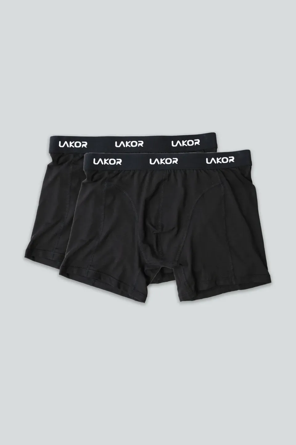 LAKOR Bamboo Boxers Black 2er-Pack Bambus