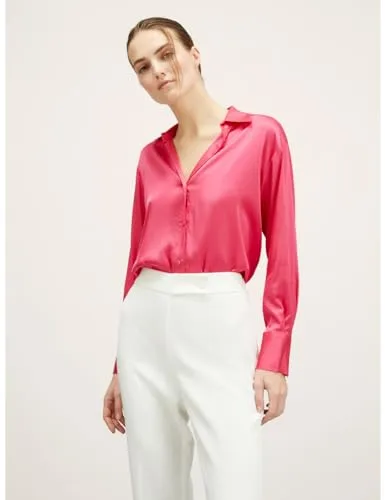 Motivi Satin-Hemdbluse Bluse uni langarm