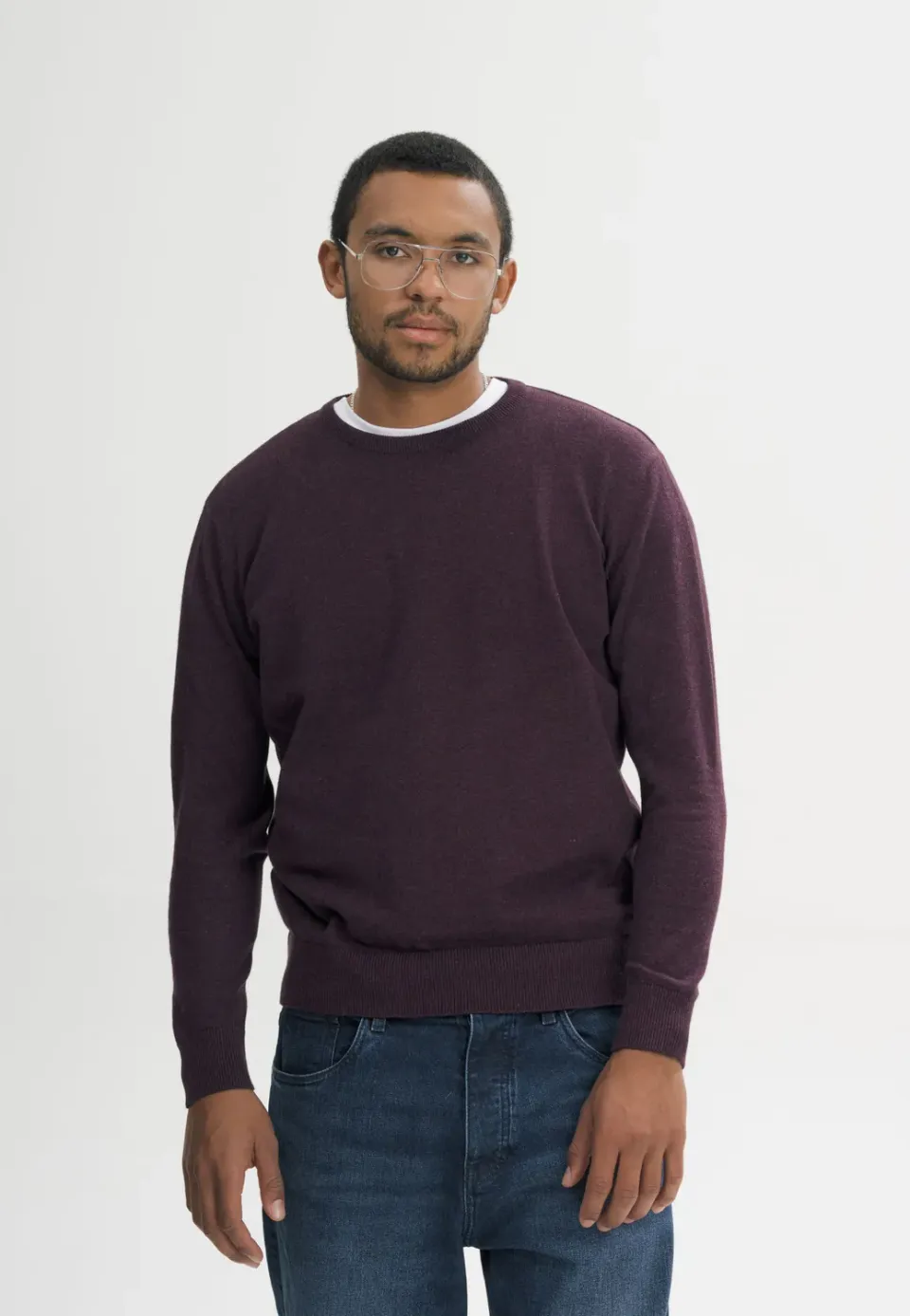 MELA HIMAL Pullover chai M Fairtrade-Baumwolle