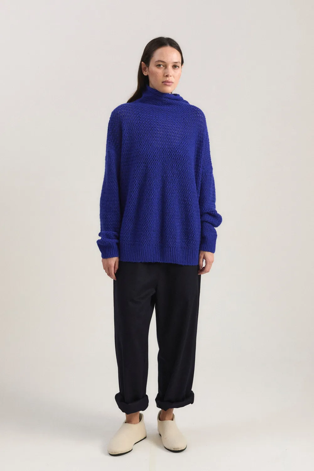 Oyuna Runa Pullover Cobalt Rollkragen