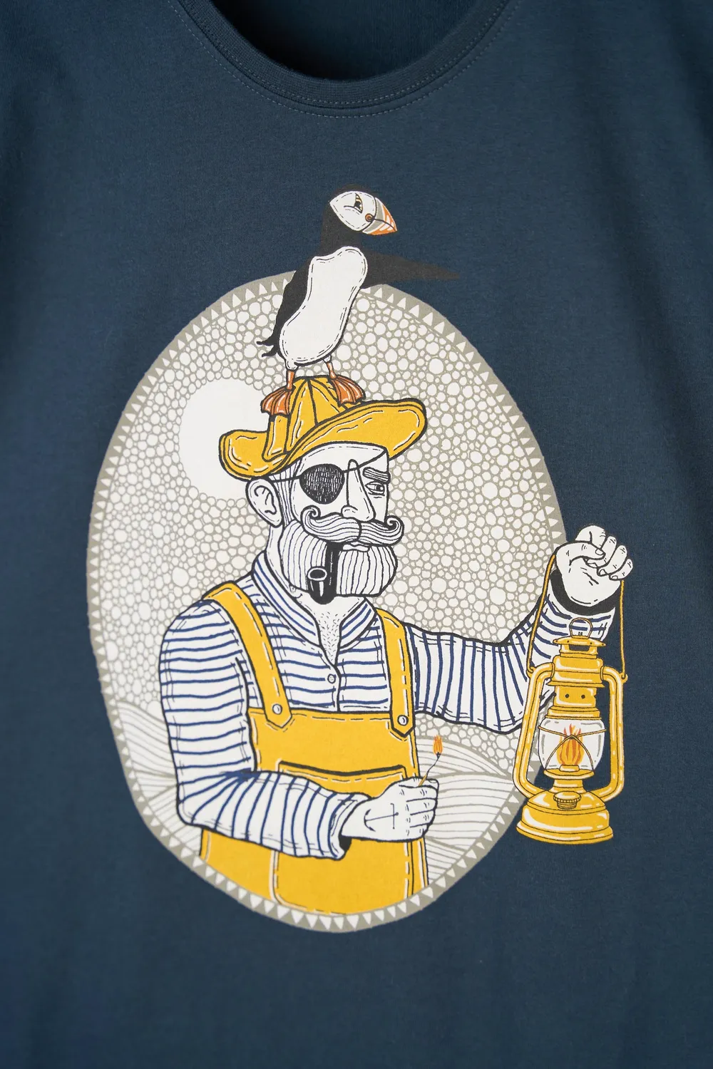 LAKOR Light the Way T-Shirt Blueberry Bio-Baumwolle