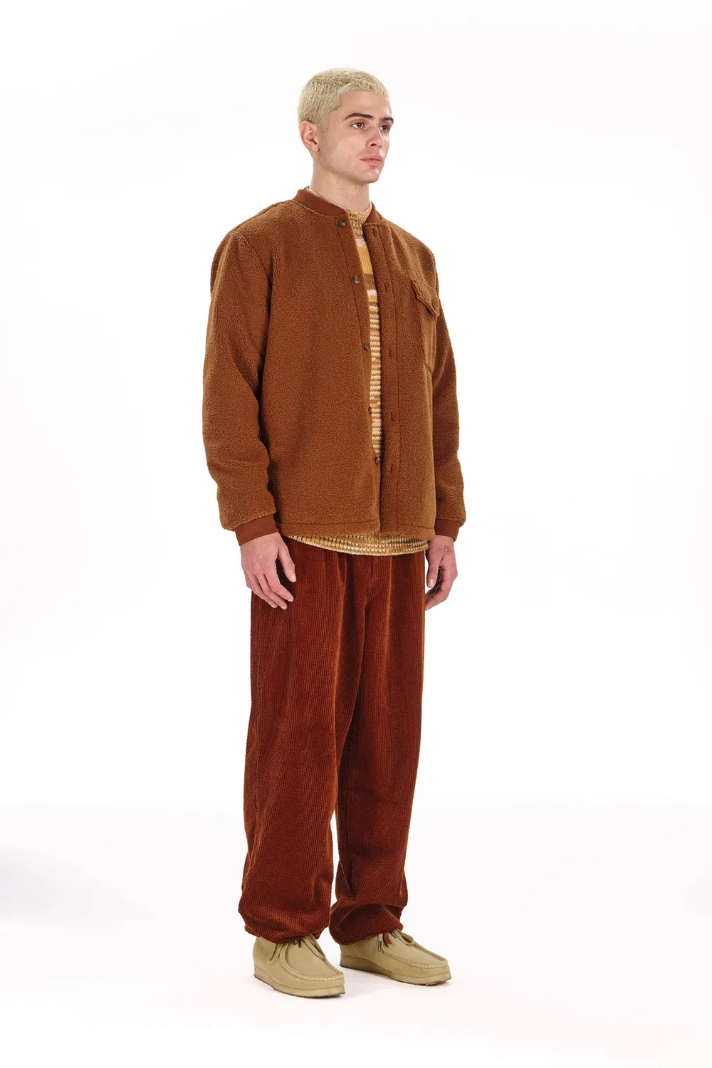 Komodo Cole Overshirt Camel Recycling-Fleece