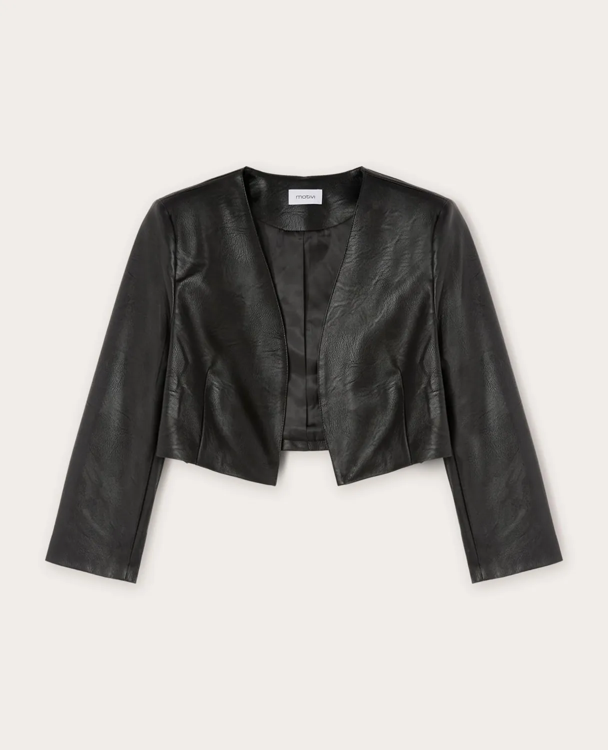 Motivi Bolero-Jacke beschichtet Dreiviertelarm