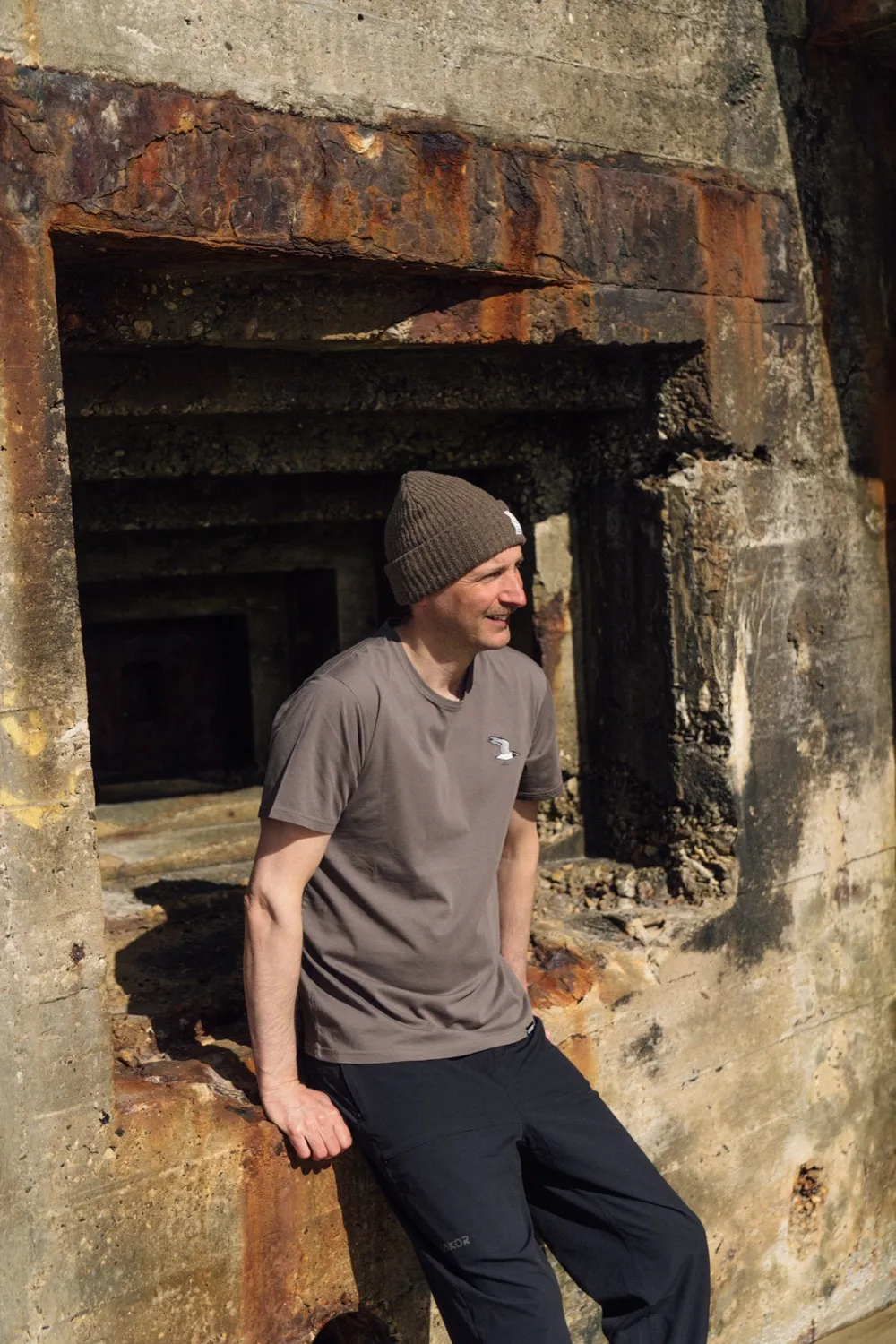 LAKOR Mini Flying Seagull T-Shirt Morel Bio-Baumwolle