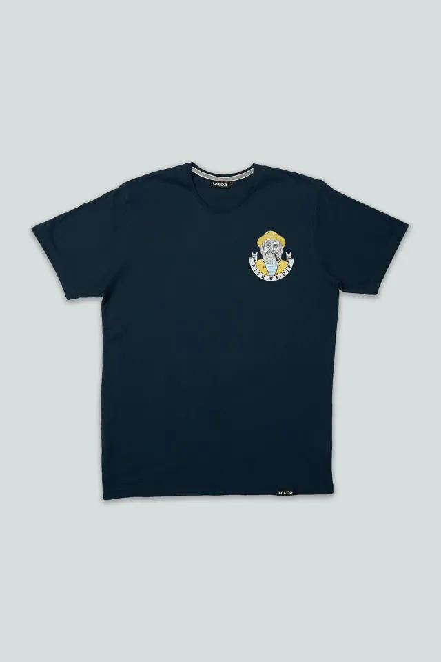 LAKOR Serious Sailor T-Shirt Blueberry Bio-Baumwolle