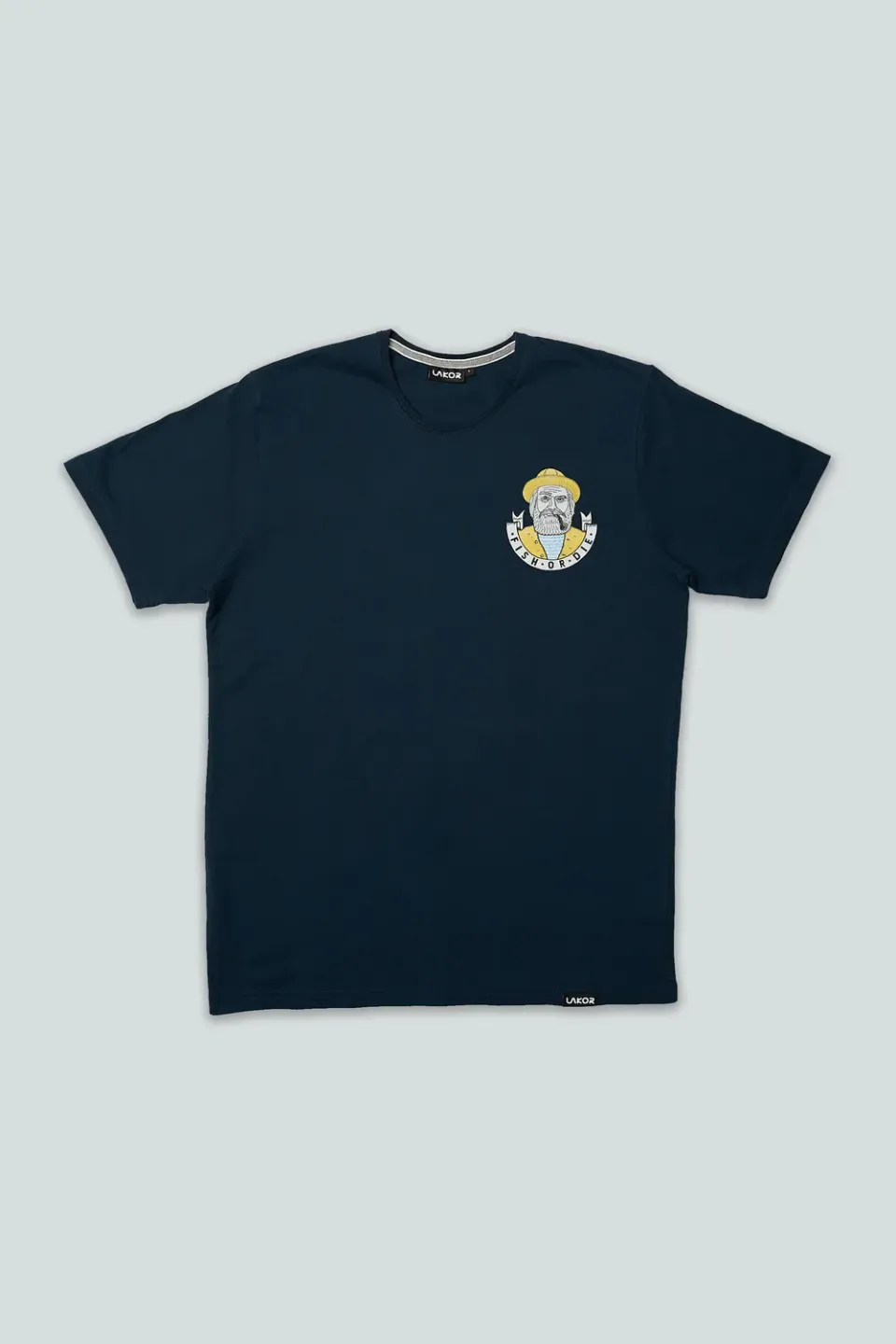 LAKOR Serious Sailor T-Shirt Blueberry Bio-Baumwolle