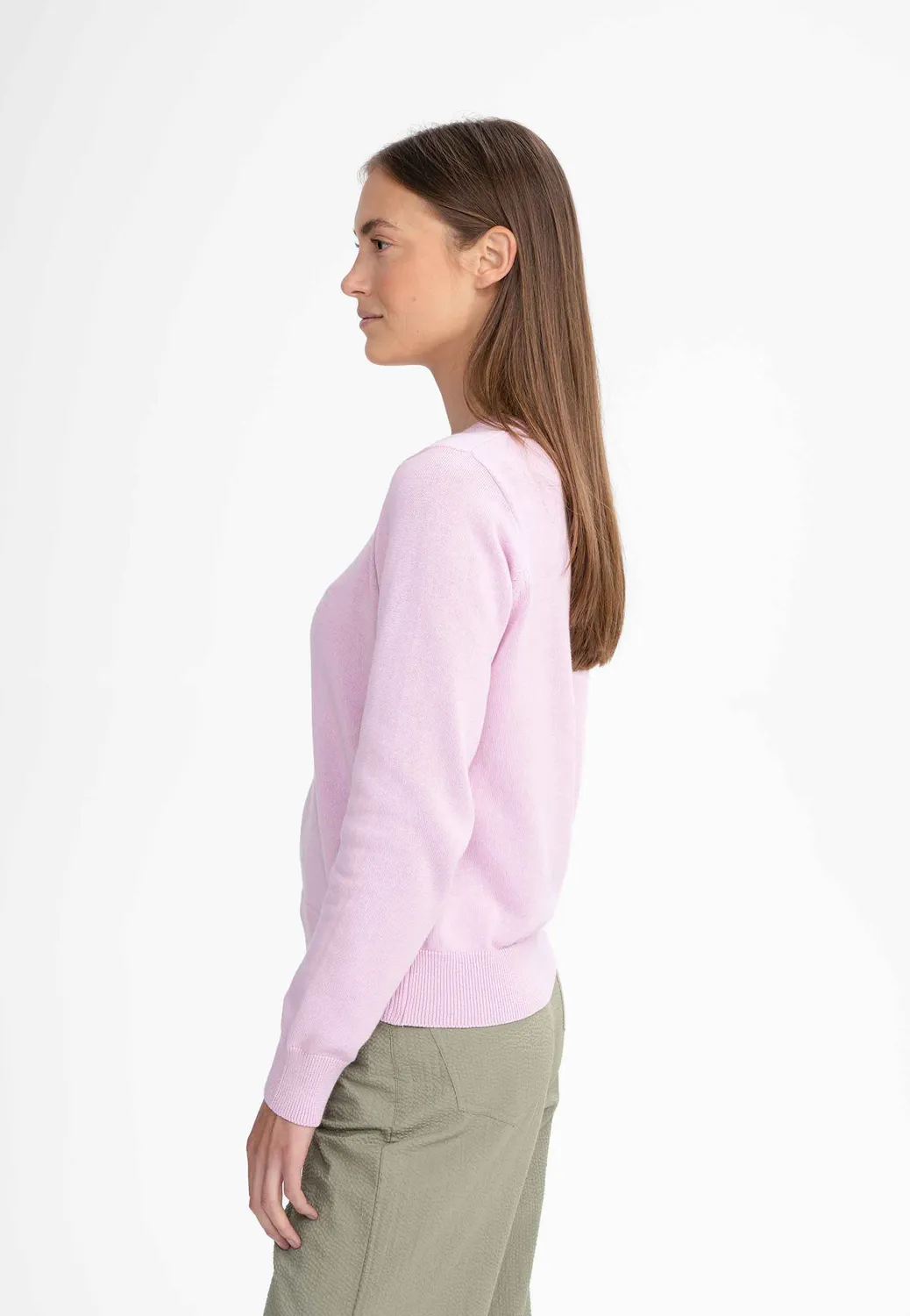 MELA DHANA Pullover schwarz Feinstrick Bio