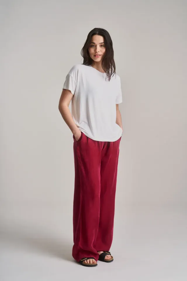 Komodo Lola Hose Damen Berry Gr. 38 Cupro weit
