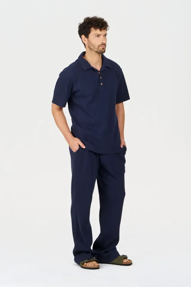 Komodo Gio Hose Navy Herren aus Bio-Baumwolle