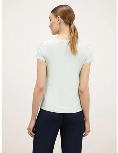 Motivi T-Shirt V-Ausschnitt Steinchen Damen aus Baumwolle