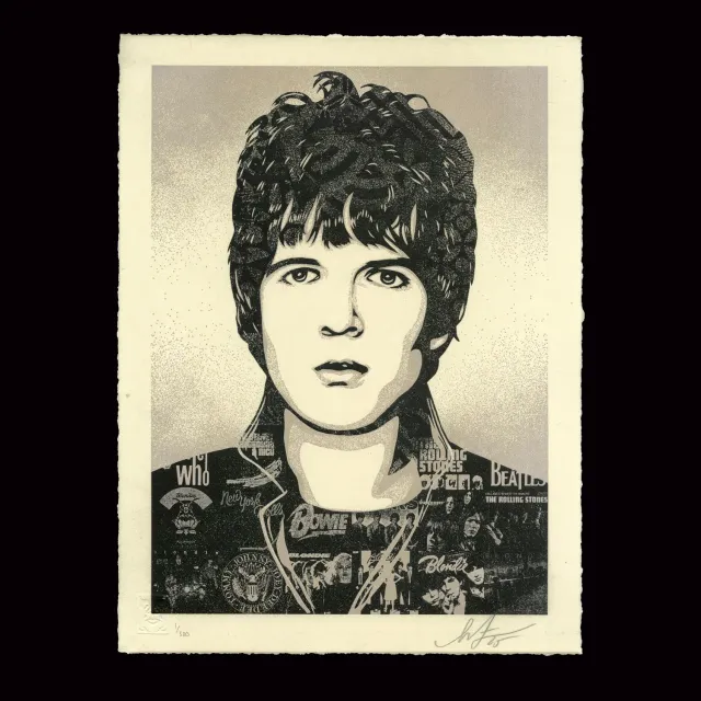 Obey Clem Burke Sonic DNA Letterpress nummeriert 500 Stück
