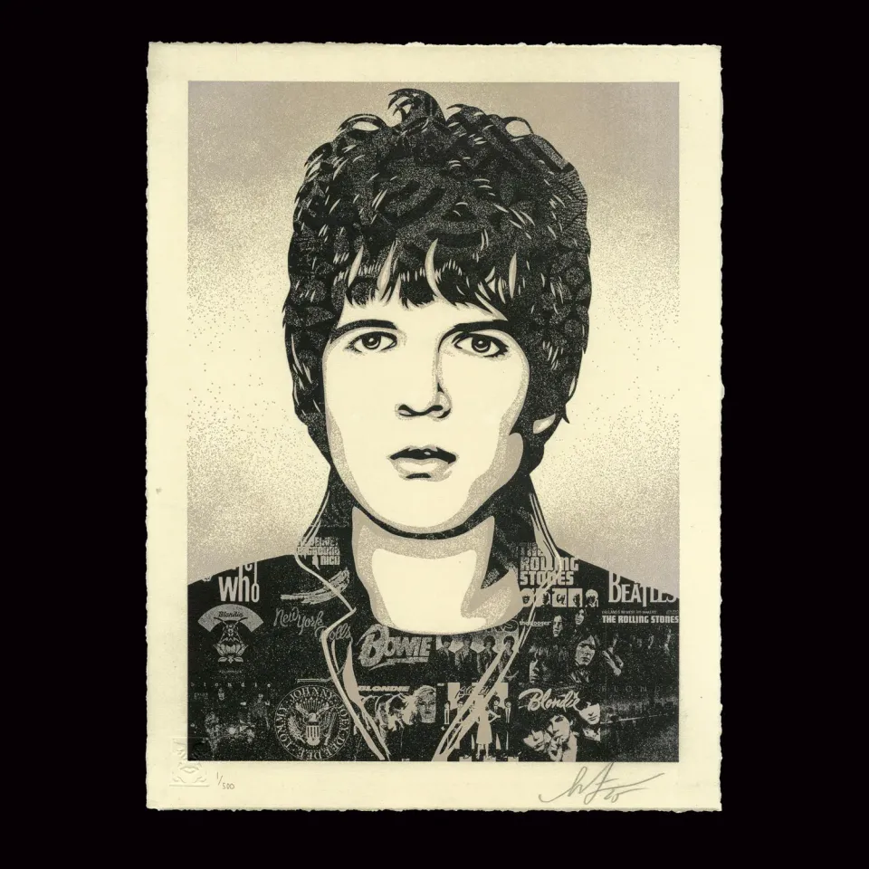 Obey Clem Burke Sonic DNA Letterpress nummeriert 500 Stück