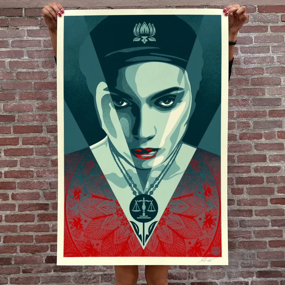 Obey Justice Woman Kunstdruck 91x61 cm signiert