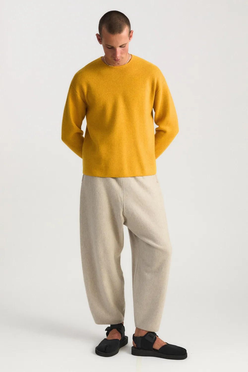 Oyuna Axa Pullover Amber-Taupe Wende Kaschmir