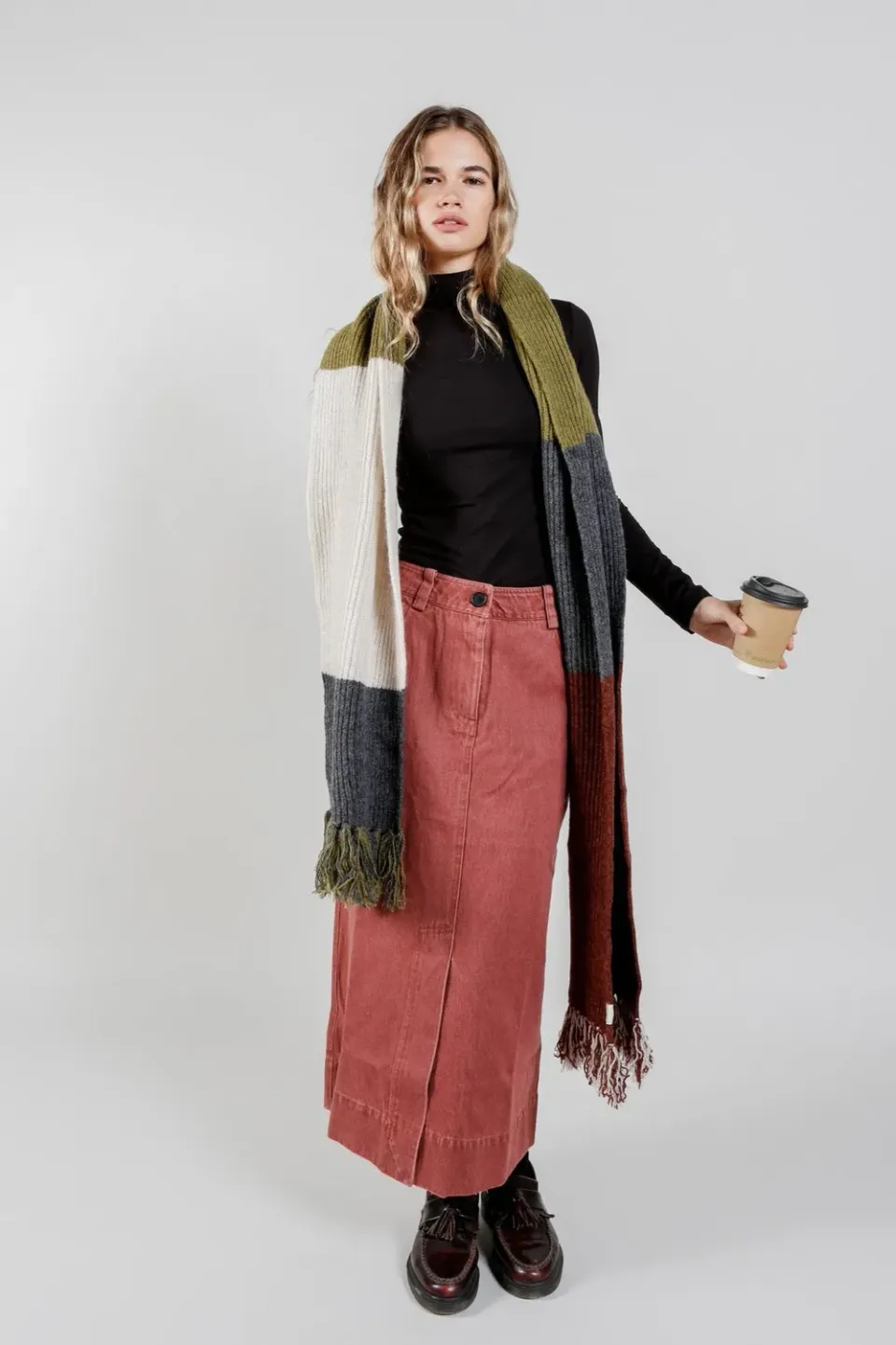 KOMODO GRACE Jeansrock Red Wash aus Bio-Baumwolle