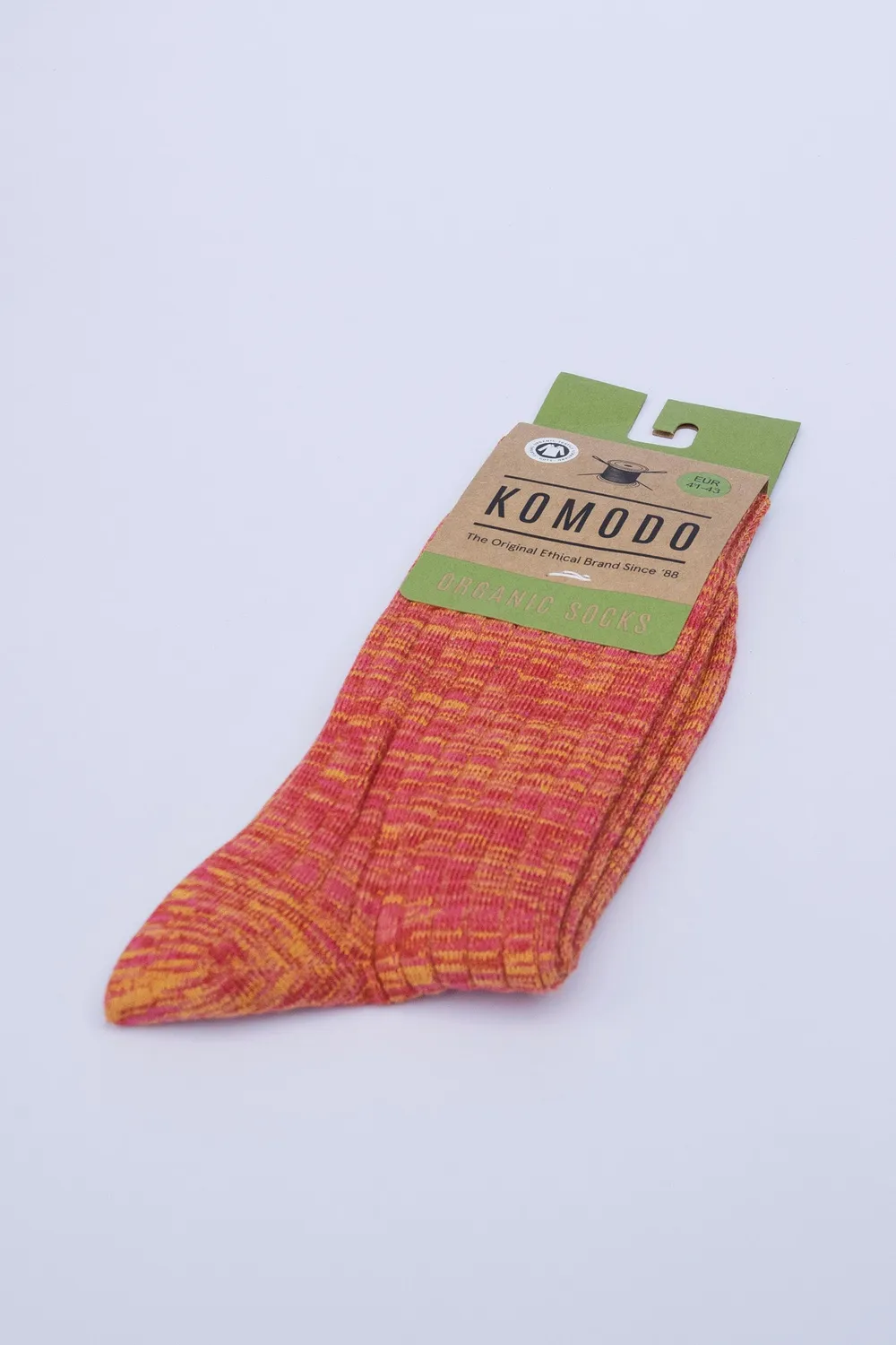Komodo Tri Marl Socken Fire aus Bio-Baumwolle