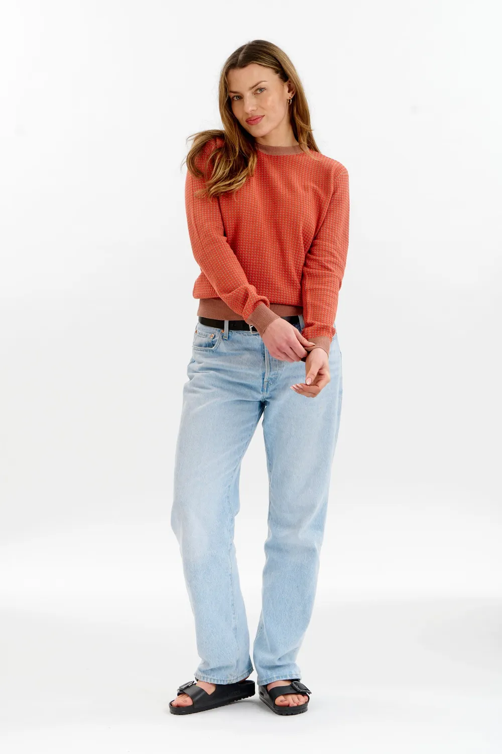 Komodo Hana Jumper Damen coffee-red Bio-Baumwolle