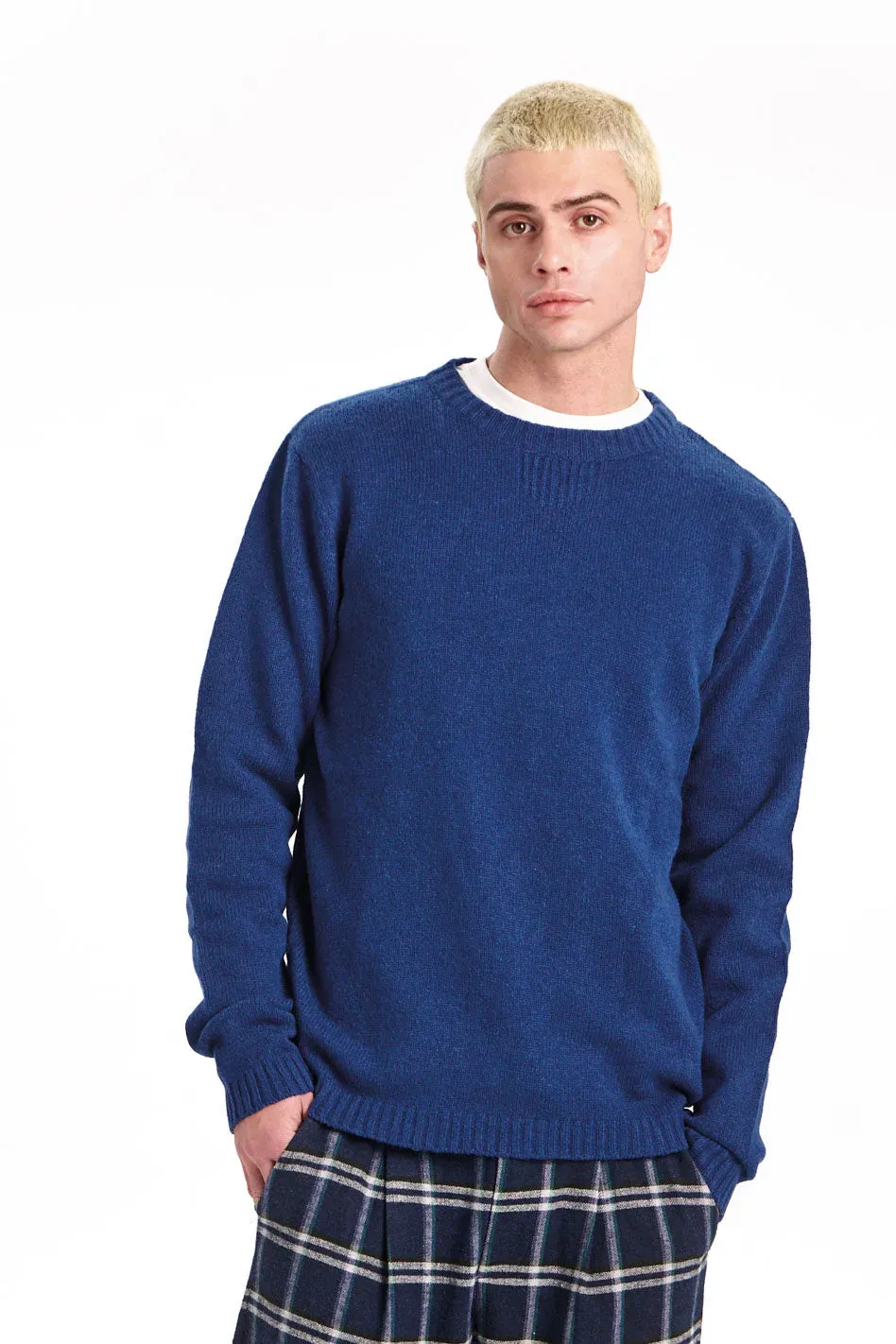 KOMODO MARCO Strickpullover Herren Navy Lambswool