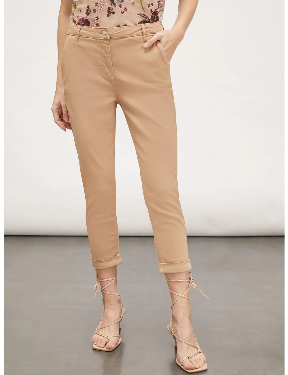 Motivi Chinohose Drillich Baumwoll-Stretch
