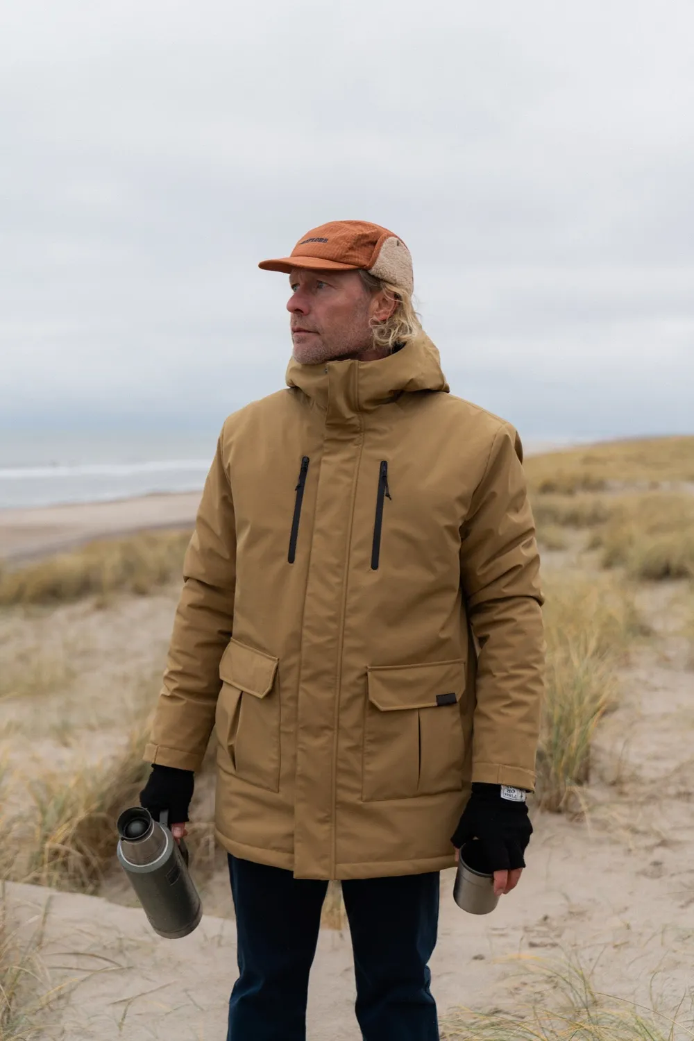 LAKOR Parka Jacket Parka Dull Gold Wasserdicht 5000mm