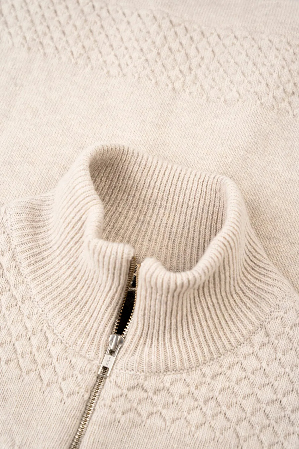 LAKOR Haddock Knit Strickpullover Off White Wolle