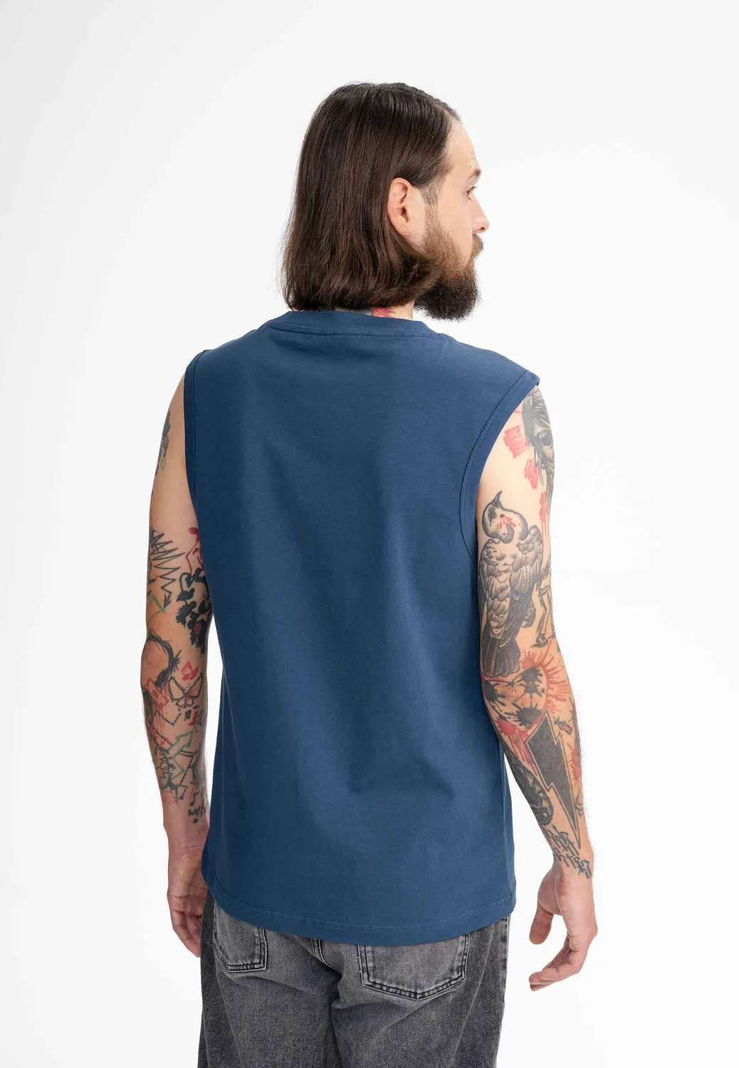 MELA SUJAY Tanktop schwarz aus Bio-Baumwolle