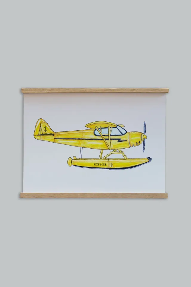 LAKOR Waterplane Poster weiß Onesize Wasserflugzeug