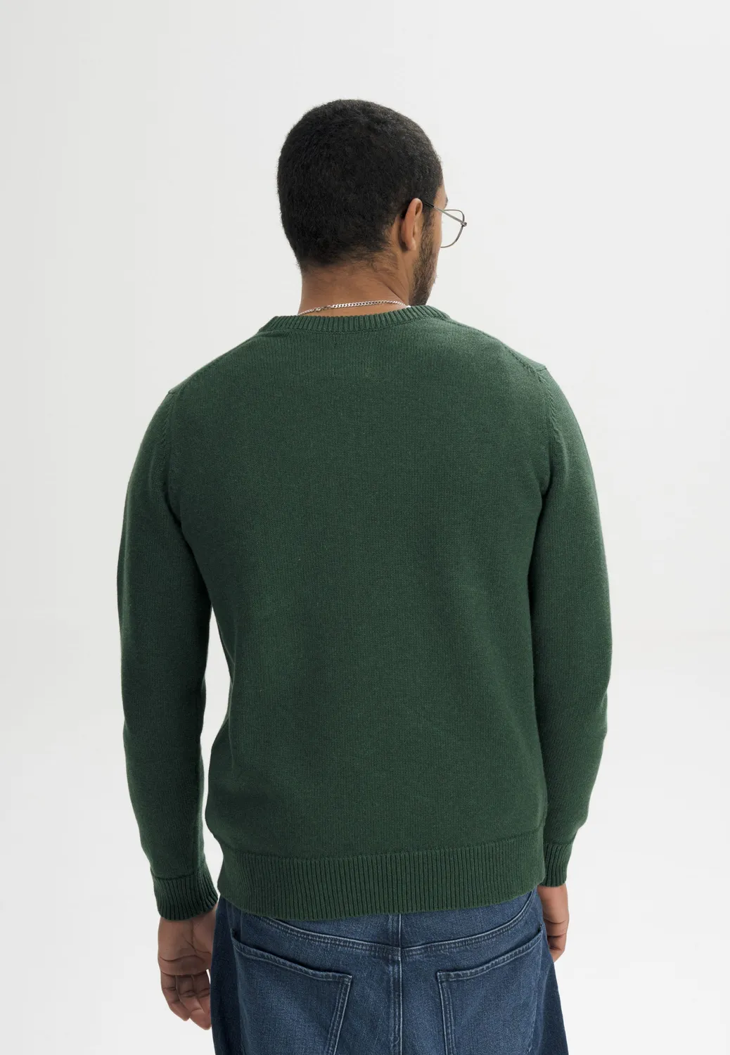 MELA CHARUN Strickpullover schwarz Bio-Baumwolle