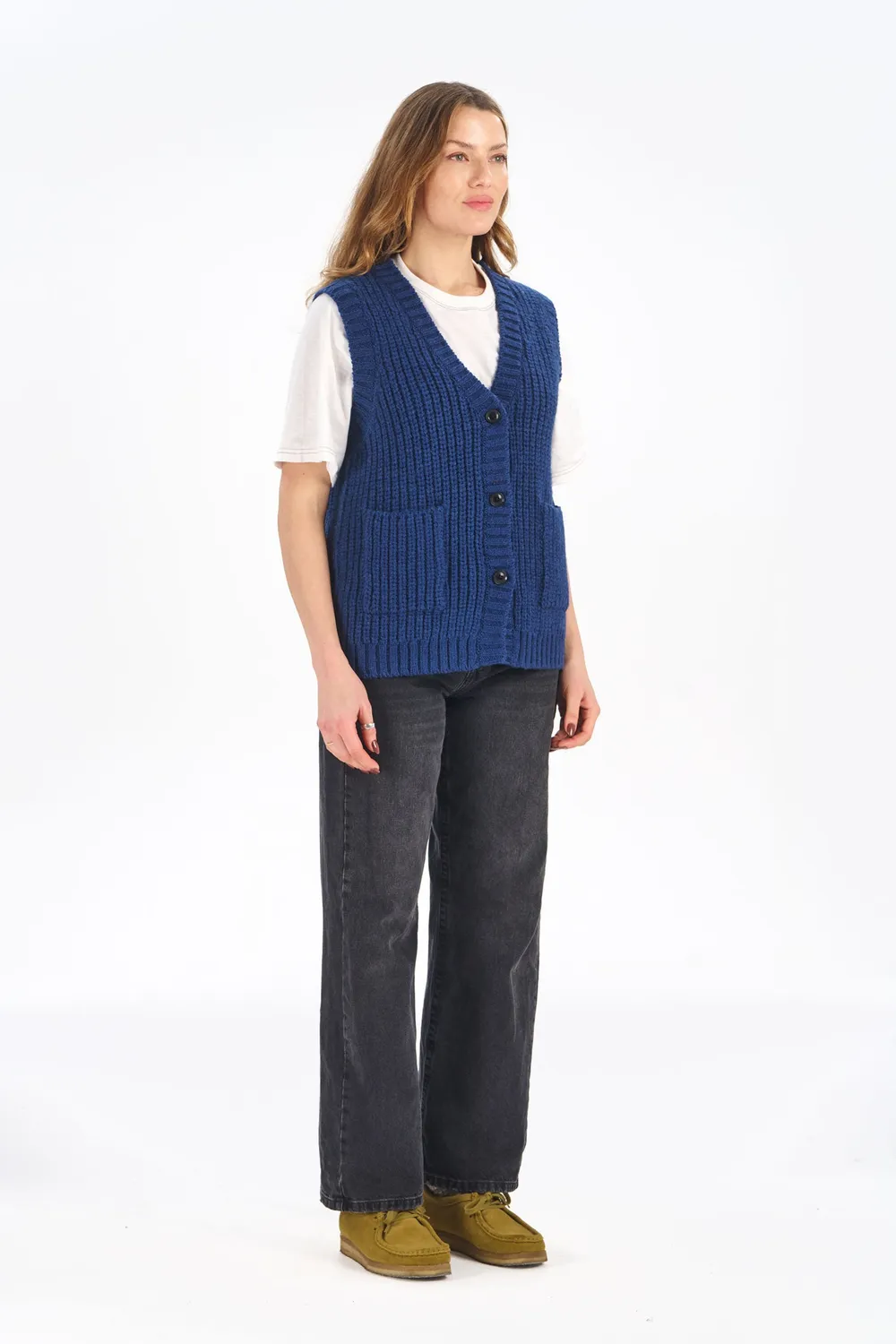 Komodo Rio Weste Navy Lammwolle Damen