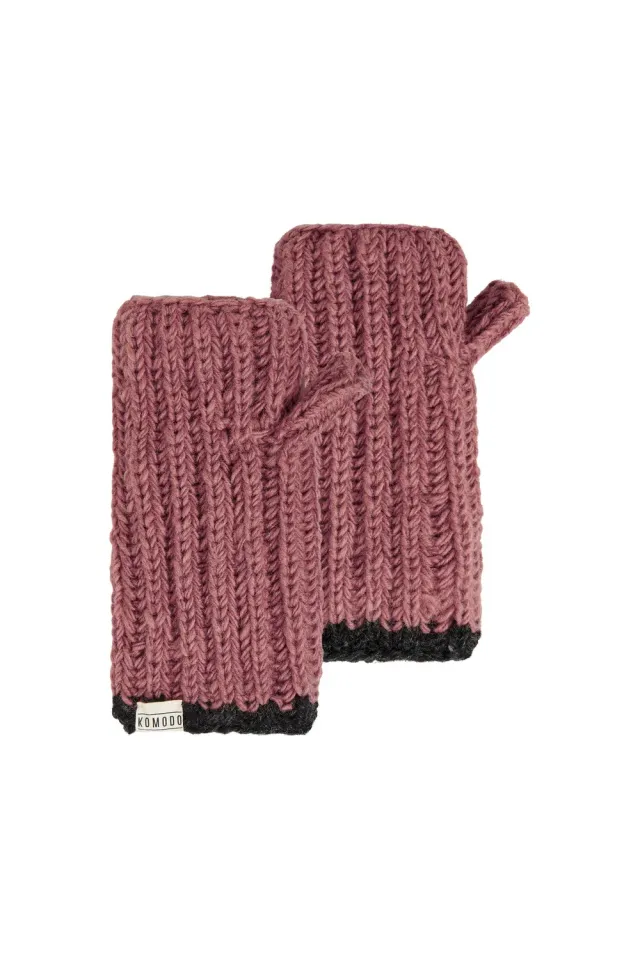 Komodo Rafi Handschuhe Rosa S aus Lammwolle