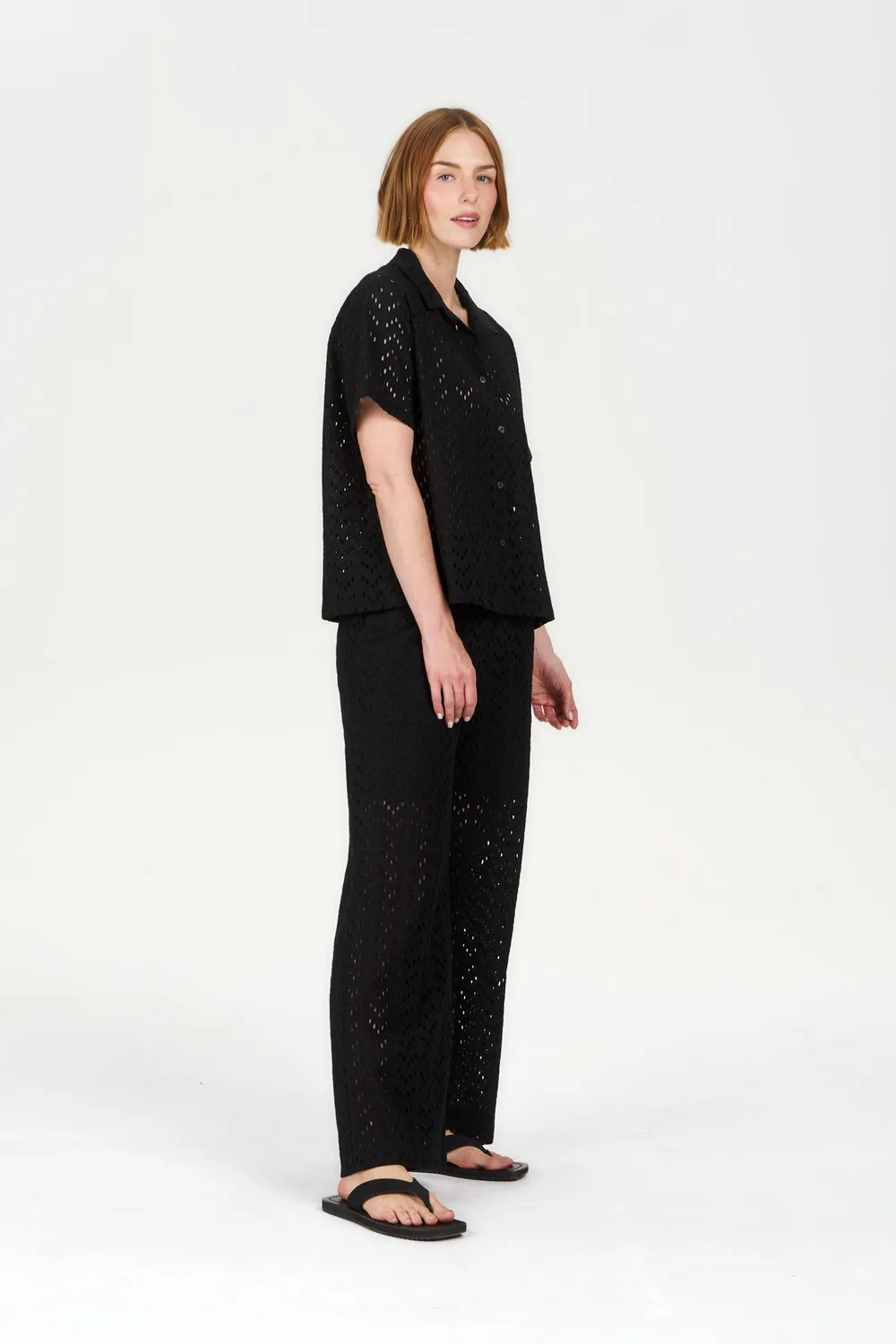 KOMODO LUNA Hemd Schwarz Bio-Baumwolle Damen