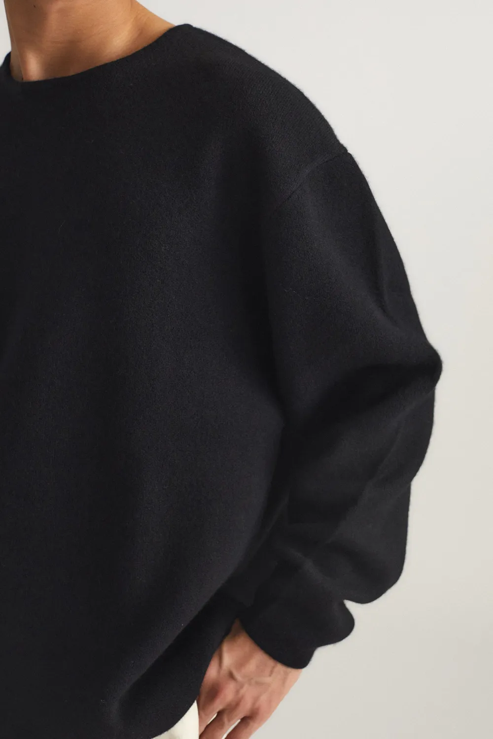 Oyuna Axa Pullover Schwarz Herren Oversize