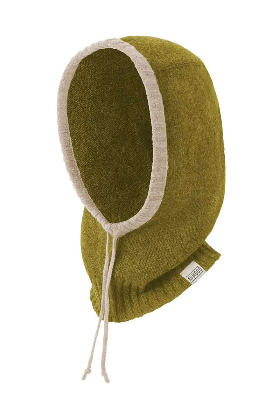 Komodo Blair Kapuze Khaki Sand Merino Schlupfmütze