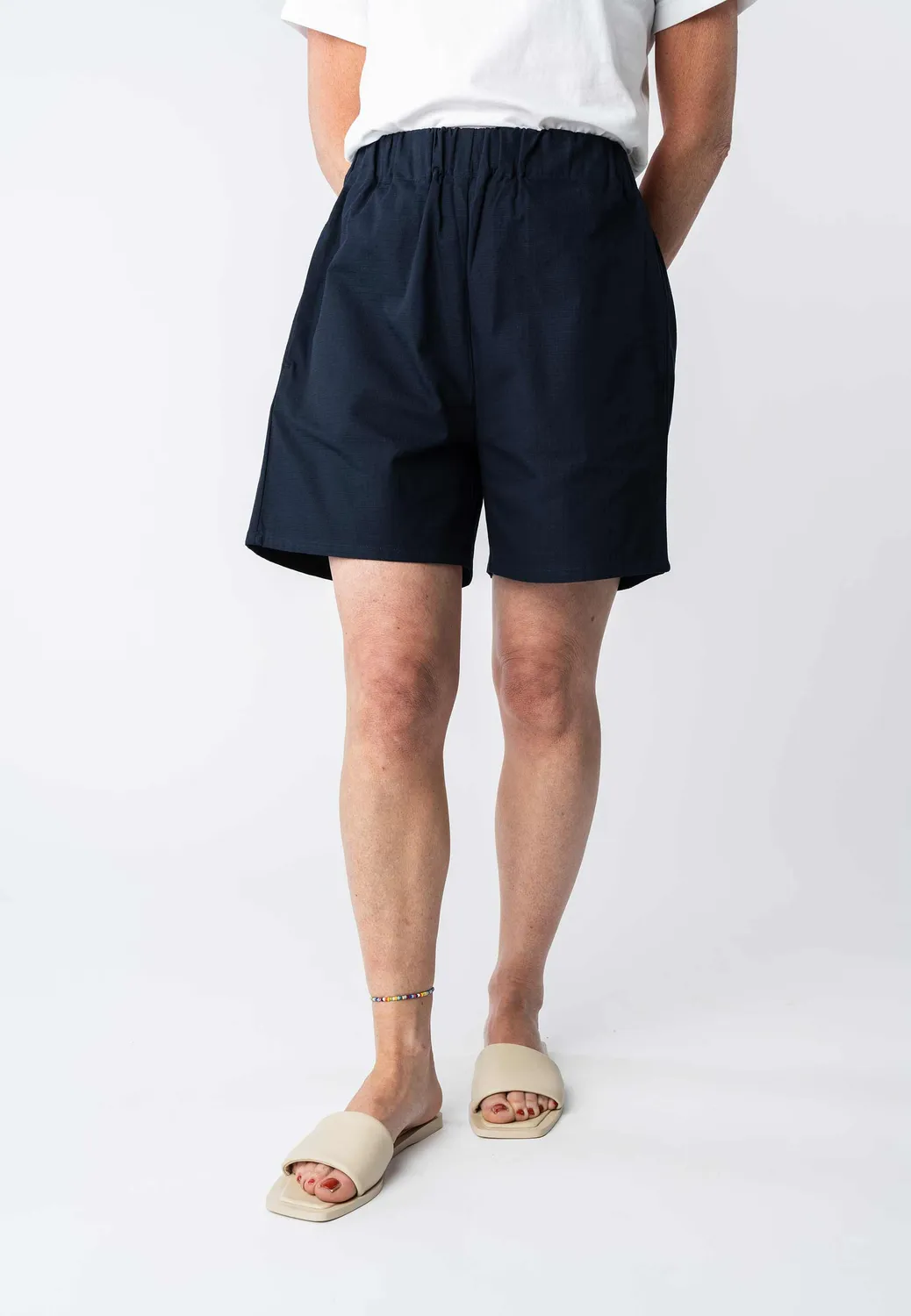 MELA RILA Shorts sage aus Baumwolle