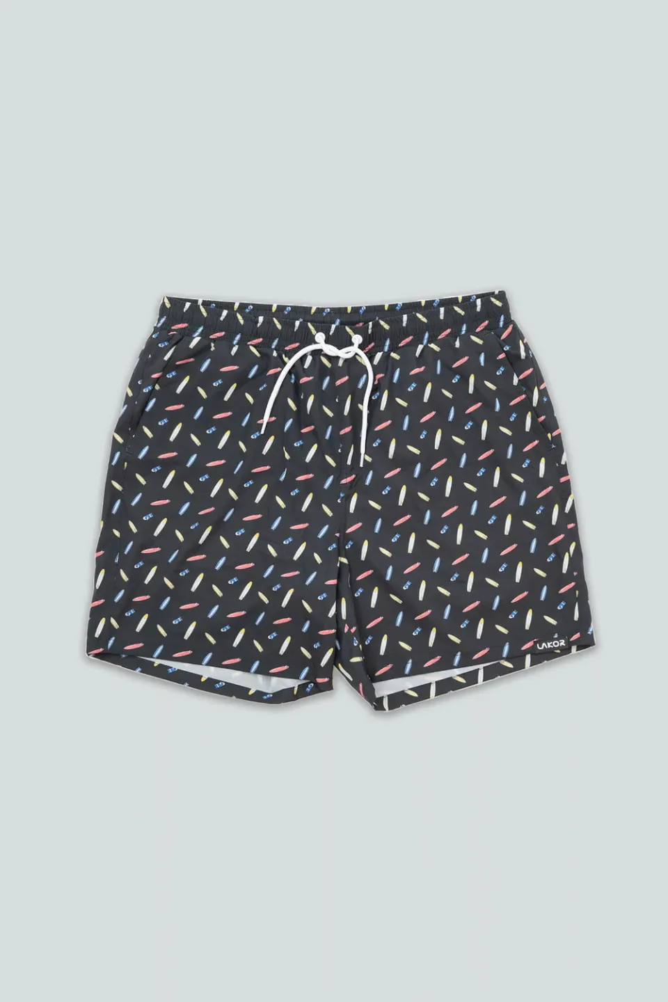 LAKOR Surfboard Moonless Night Badeshorts schwarz recycelt