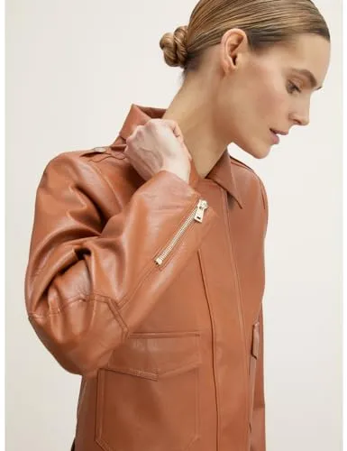 Motivi Boxer-Jacke beschichtet Braun 44