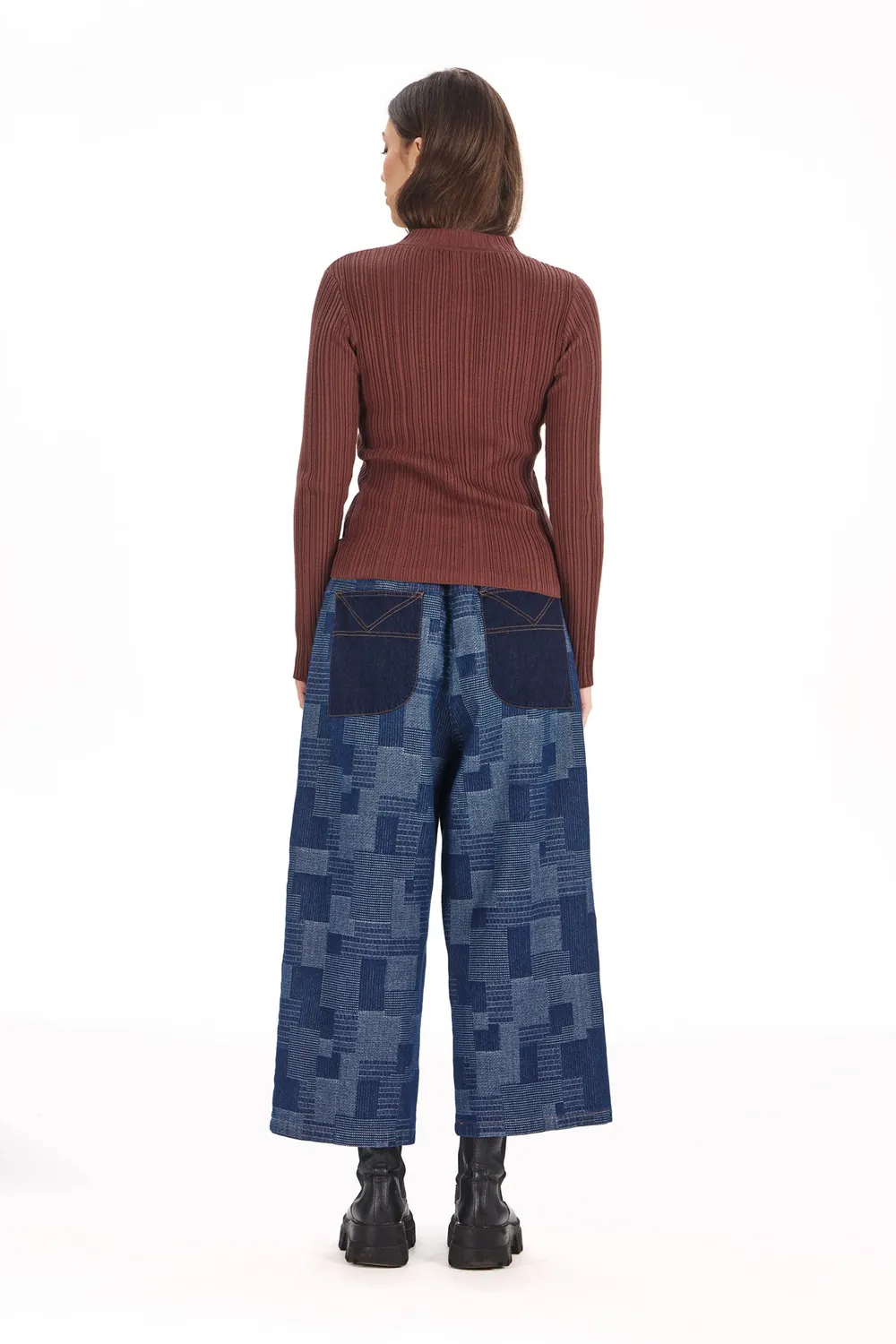 KOMODO MOLLIE Jeanshose Bio-Baumwolle Patchwork