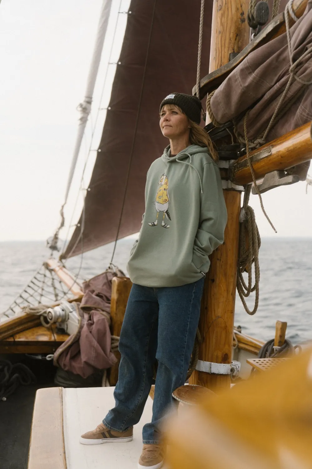 LAKOR Flipping The Bird Hoodie Sea Spray Bio