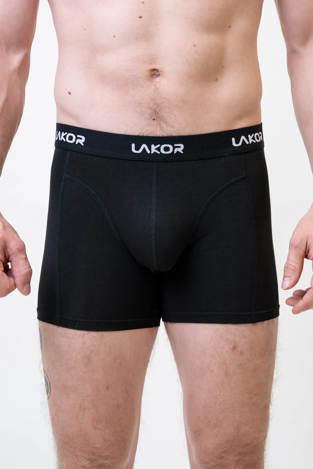 LAKOR Bamboo Boxers Black 2er-Pack Bambus
