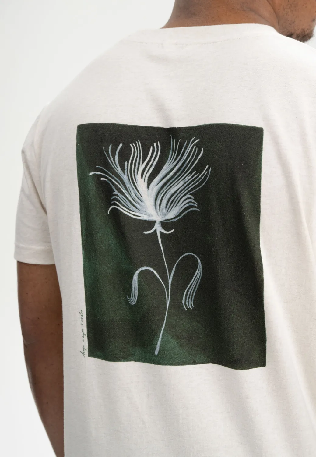 MELA Kaja T-Shirt botanical grün cream melange