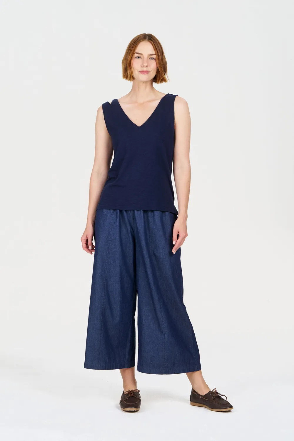 Komodo Mala Top Navy Bio-Baumwolle
